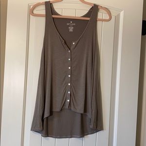 American Eagle button front tank top